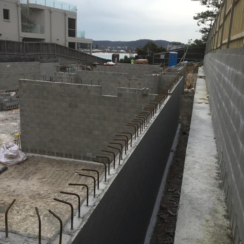 Retaining Wall Shanes Waterproofing