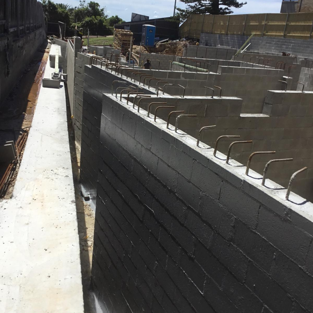 Retaining Wall Shanes Waterproofing